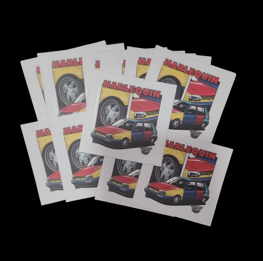 Harlequin Golf Decal