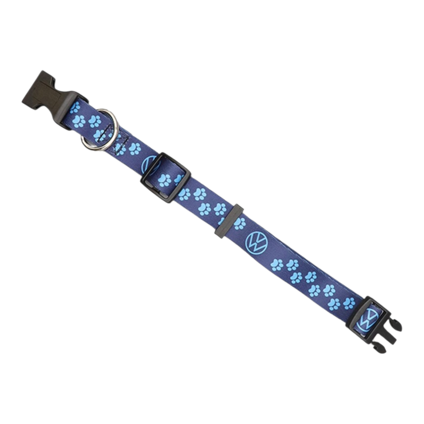 Blue logo dog collar