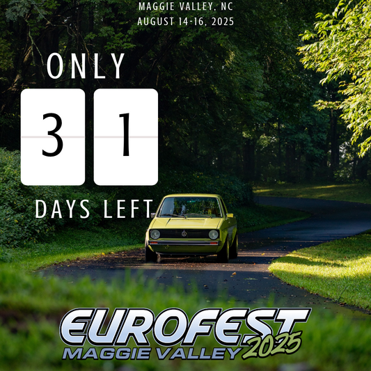 Eurofest Maggie Valley 1 month away!