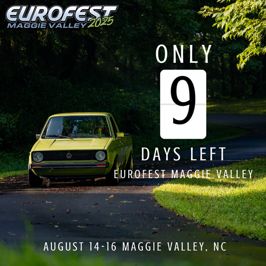 Eurofest Maggie Valley festivities will begin in 9 days!