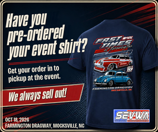 Have you pre-ordered your Fast Times at Farmington event shirt yet?