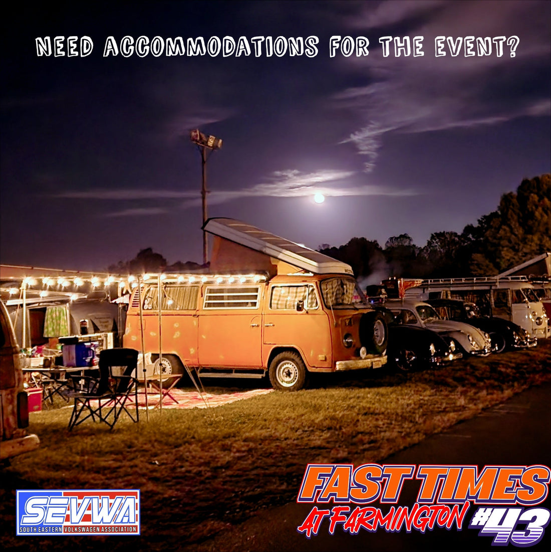 Looking for Accommodations for Fast Times at Farmington on Oct 19th?